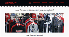 Desktop Screenshot of checkeredflagembroidery.com